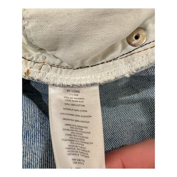 RE/DONE 70s Ultra High Rise Jeans Women’s 29 Raw Hem Mom Jeans - Picture 7 of 16